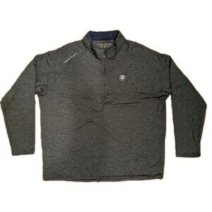 Peter Millar 1/4 Zip Men L Stretch Pullover BMW Golf Performance Outdoor Hiking
